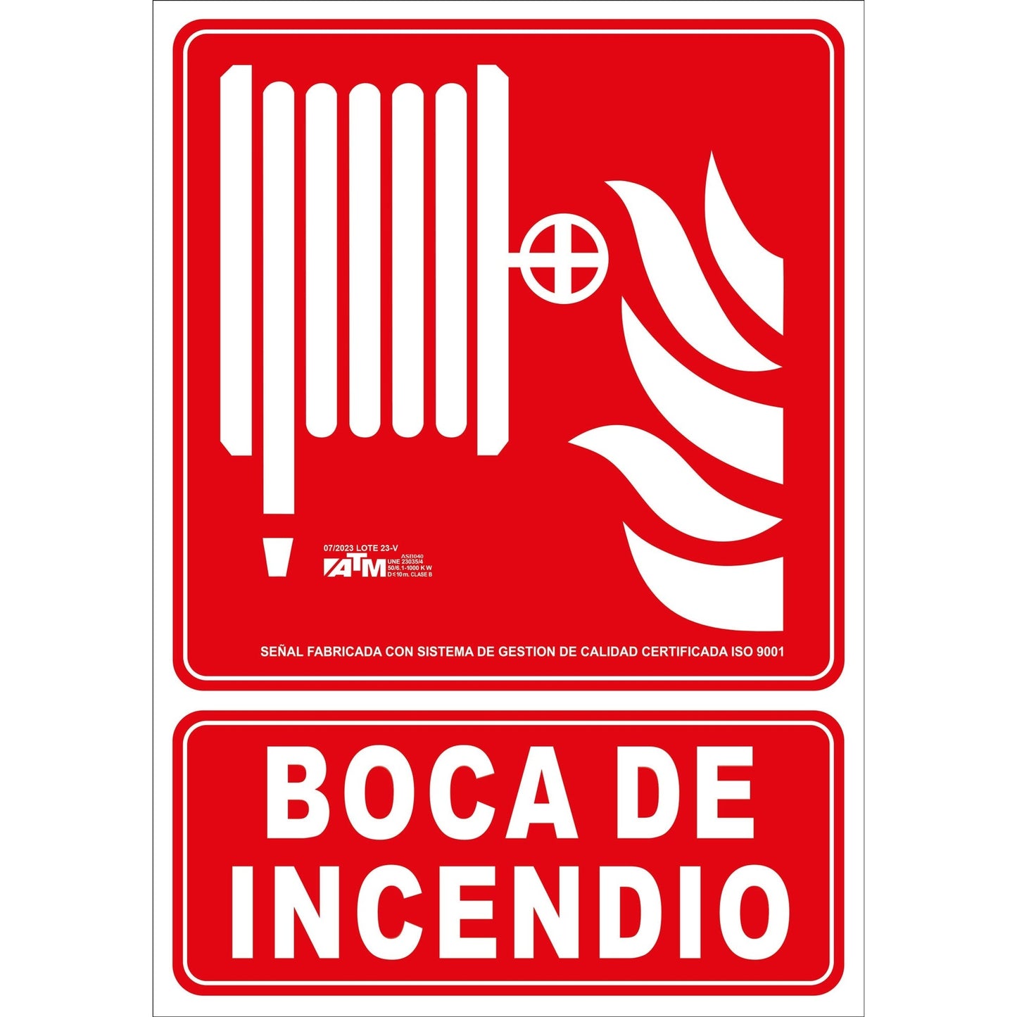 ATM Signaling PVC Fire Hydrant Sign
