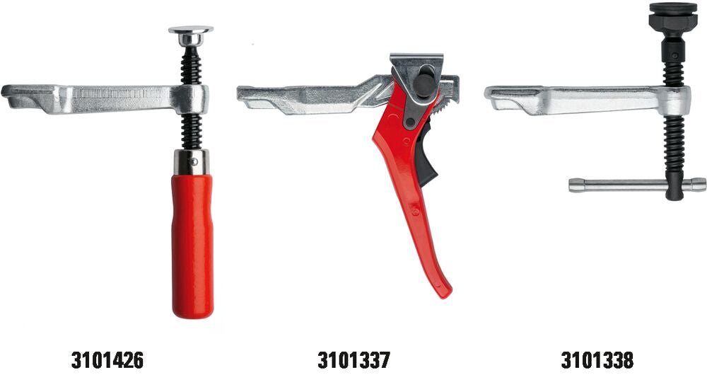 Bessey 3101426 - Mordaza móvil de alcance 120 mm. con mango de madera para tornillos de apriete Bessey SLV - Ferrotecnia