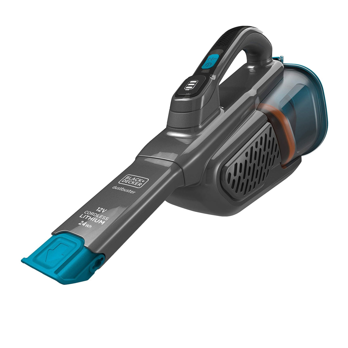 Black+Decker BHHV320B-QW - Aspirador sin Cable DUSTBUSTER Recargable 12V, Batería de Litio, Capacidad 700 ml, Accesorio alargador Integrado, Indicador LED