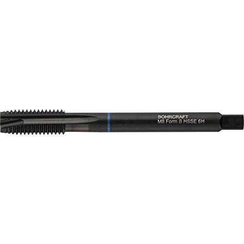 Bohrcraft 41450301200 - Bohrcraft Macho Máquina anillo azul DIN 376/B HSS - E // M12 BC - SP - Ferrotecnia