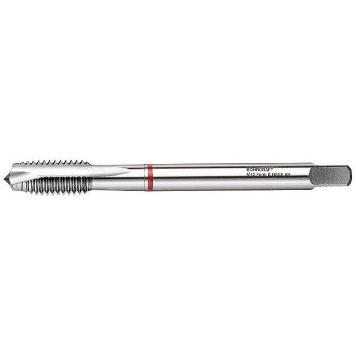 Bohrcraft 41740301200 - Red Band Machine Tap DIN 376 HSS-E//M12 Form B Split-Pack
