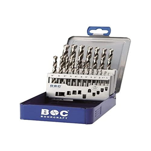 Bohrcraft 11221310050 - Bohrcraft Jg. DIN 338 HSS-G drill bits, metal box MG591 P-Plus // 1-5.9x0.1/50-pcs.