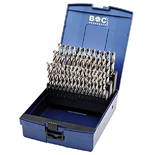 Bohrcraft 11401330050 - Bohrcraft Jg. DIN 338 N HSS-E Co5% drill bits, ABS box KE591 //1.0-6.0x0.1/51-pcs.