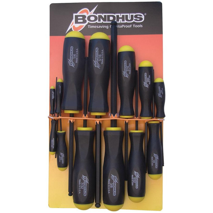 Bondhus 10637 – Juego 13 pcs Balldriver SAE (pulgadas .050" – 3/8")