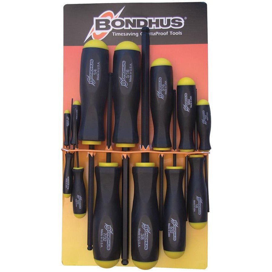 Bondhus 10637 – Juego 13 pcs Balldriver SAE (pulgadas .050" – 3/8") - Ferrotecnia