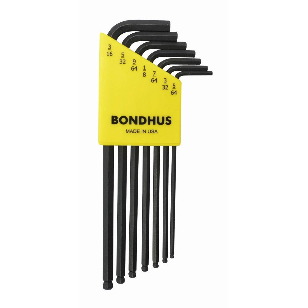 Bondhus 10945 Set of 7 Bondhus ProGuard Ball End L-Wrenches (Inch)