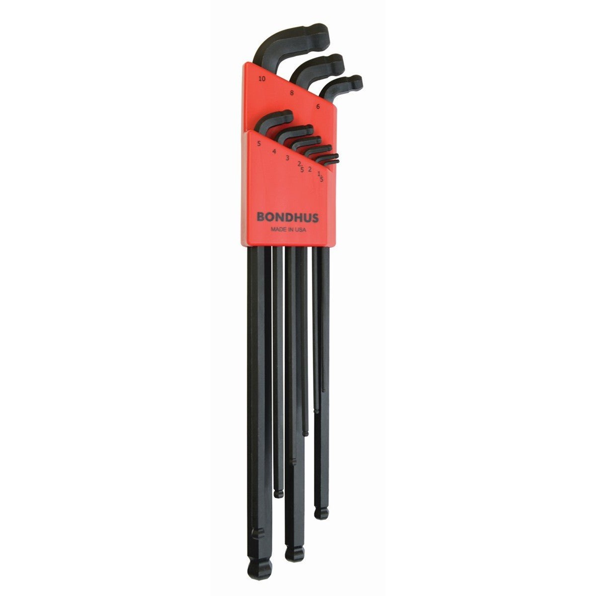 Bondhus 67099 - Set of 9 Bondhus ProGuard XL Stubby Double Ball Point L Keys (1.5-10 mm.)