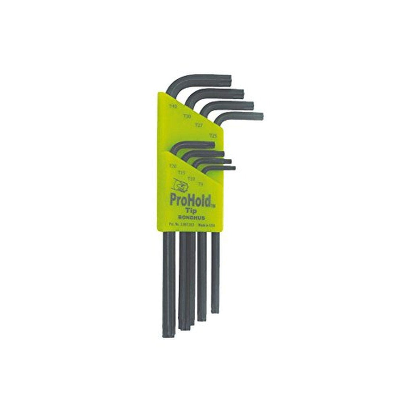 Bondhus 71834 - Juego de 8 llaves en L Torx ProHold® largas T9-T40