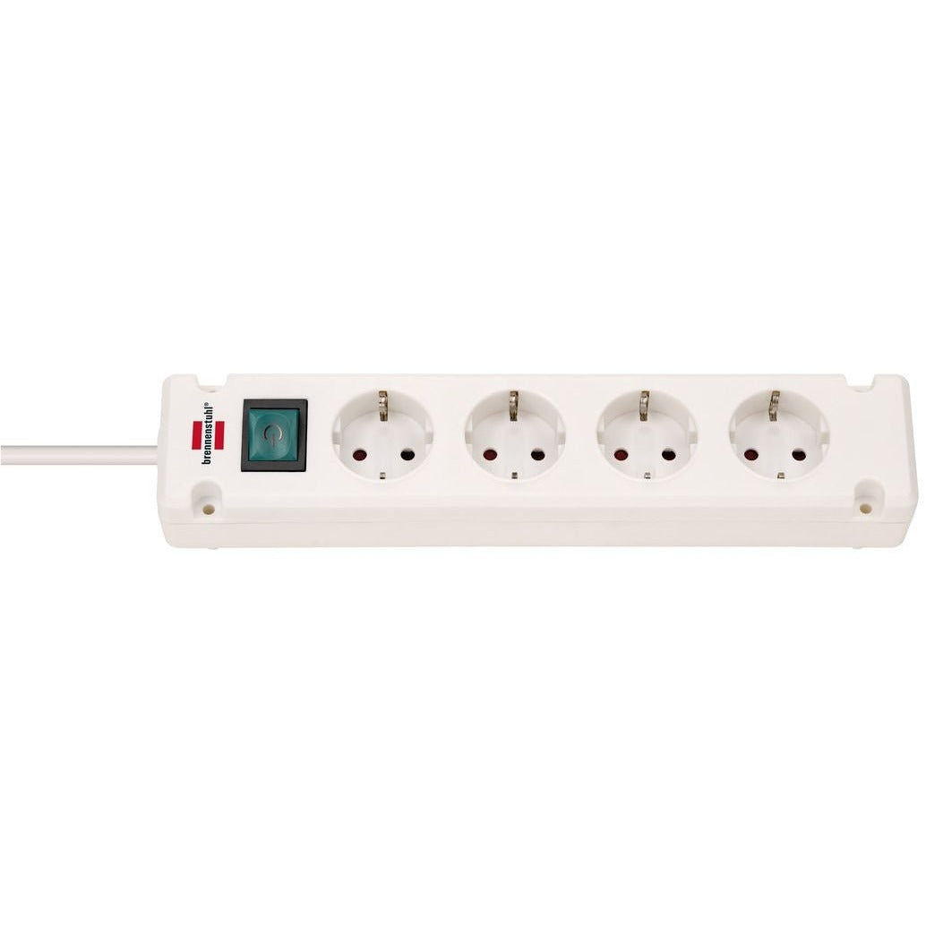 Brennenstuhl 1150650124 - Bremounta multi-socket white suitable for fixed mounting (4 sockets)