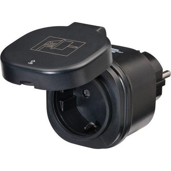 Brennenstuhl 1294860 - Enchufe inteligente brennenstuhl® Connect WiFi WA 3000 XS02 negro IP44