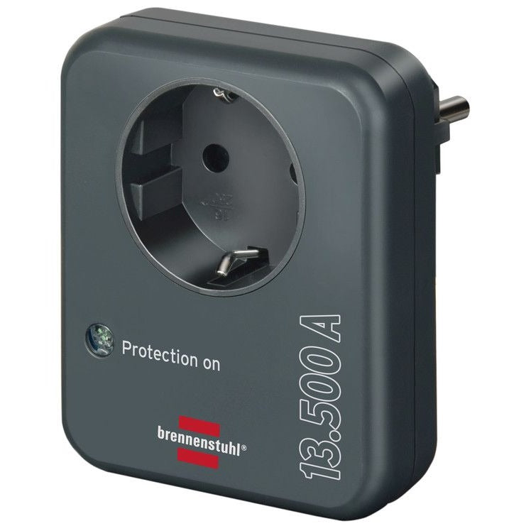 Brennenstuhl - Surge-protected adapter plug 13,500A anthracite