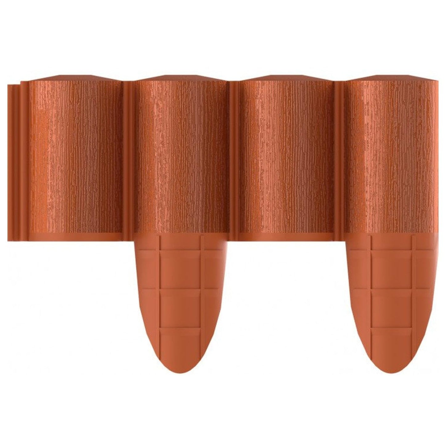 Cellfast 34-033 - Empalizada de jardín Eco 8,5 cm x 2,4 m, rojo ladrillo