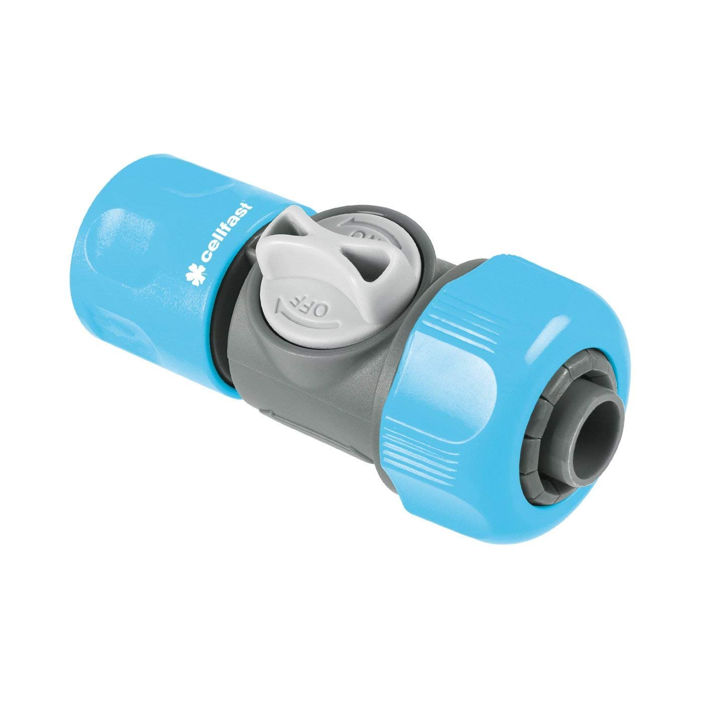 Cellfast 52-331 - Conector rápido de manguera 3/4" con válvula cellPRO