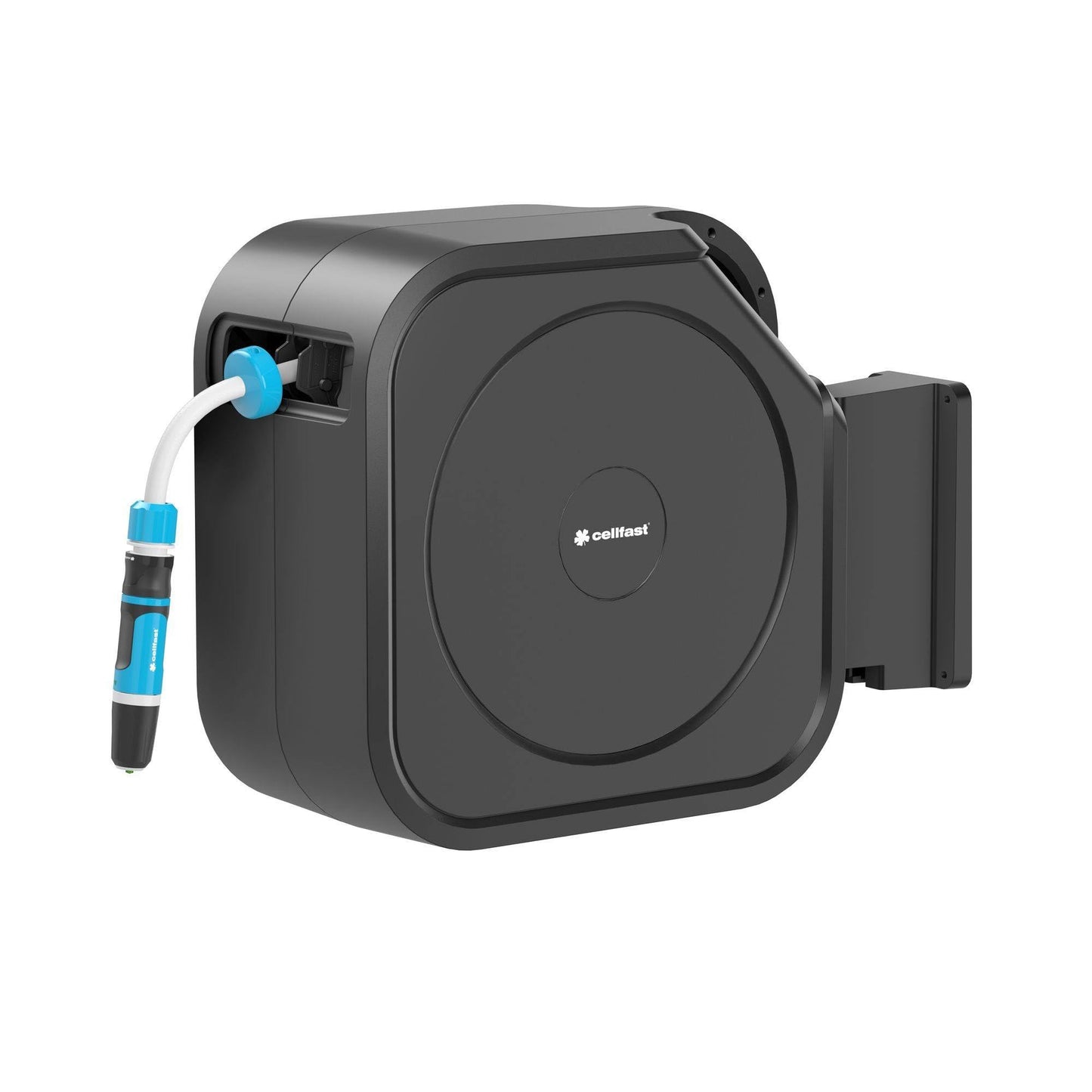 Cellfast 55-420 - Enrollador automático de manguera 1/2" 30 m + aspersor ENERGO