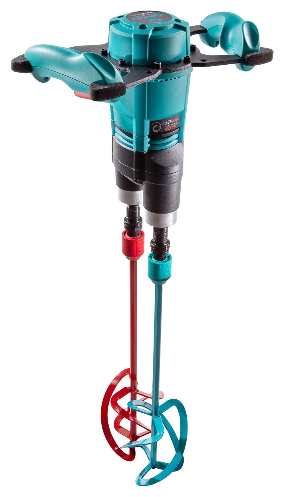 Collomix 25.160 - Mezcladora manual con anclaje de varilla rápida Hexafix Xo 55 R DUO (1.600 W) - Ferrotecnia