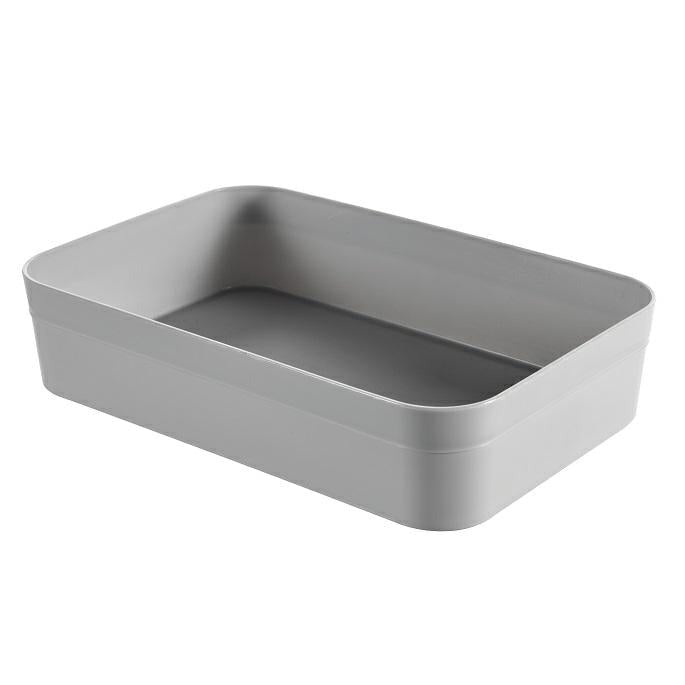 Curver - Caja Organizadora Infinity con Tapa y con Asas Lisa 30L. - Color Gris