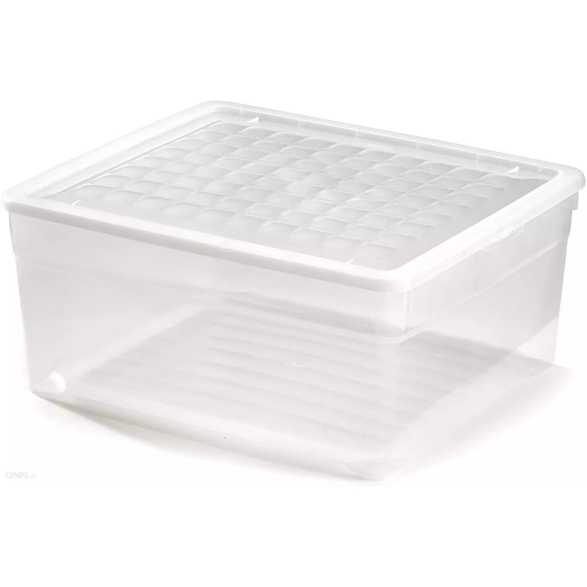Curver, Caja para Ropa y Textil del Hogar 18,5L., con Tapa, Color Cristal (03002-001-00) - Ferrotecnia