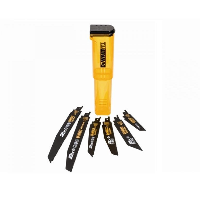 DeWalt DT2440L-QZ - Juego de 6 hojas de sierra sable 2X (1 x DT2300L, 1 x DT2307L, 1 x DT2315L, 1 x DT2301L, 1 x DT2308L, 1 x DT2407L)