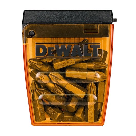 DEWALT DT71521-QZ - Caja de 25 puntas Pz2 de 25 mm, Guía de conducción magnética, Mayor torque, Estuche de Almacenamiento TSTAK
