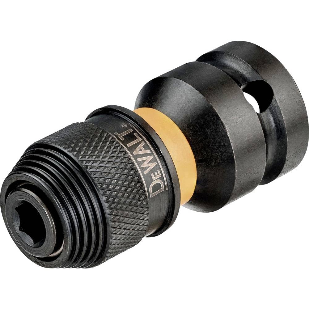 DeWalt DT7508-QZ - Adaptador de 1/2 cuadrado a 1/4 hexagonal para atornilladores de impacto