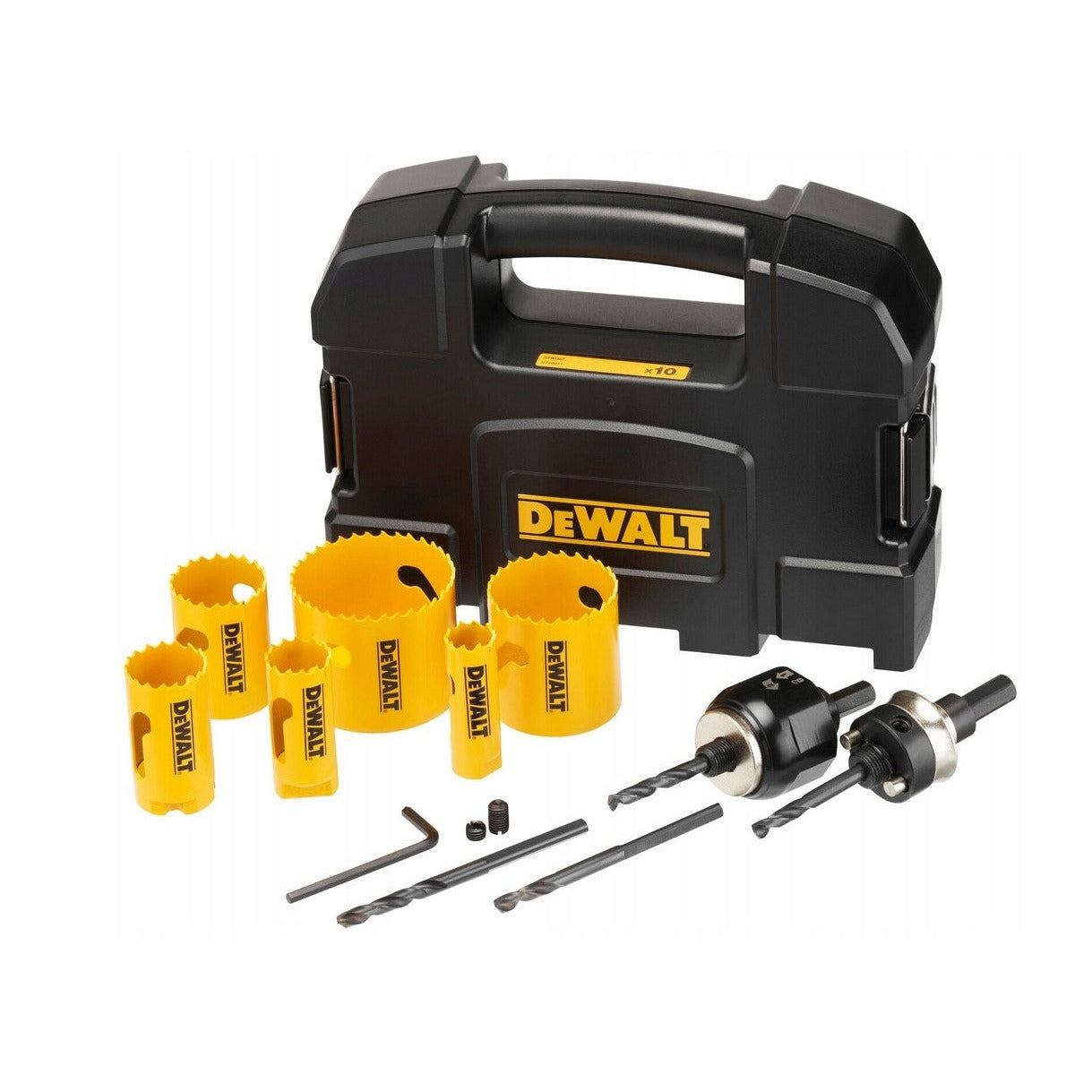 DeWALT Juego de sierras perforadoras bimetálicas Extreme, juego universal en maletín de transporte de 10 piezas.