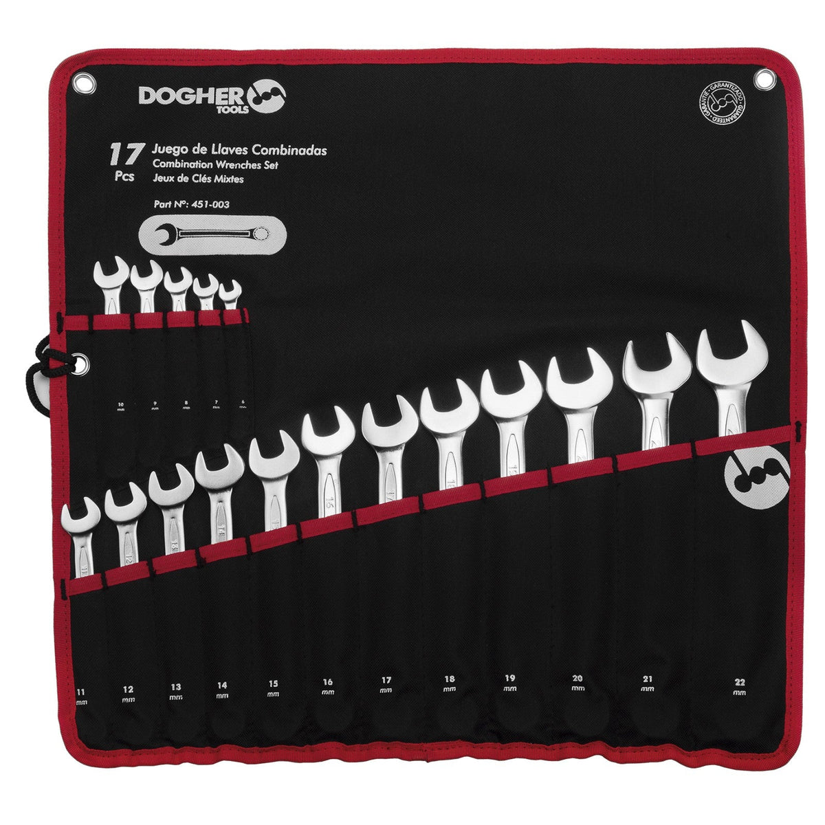Dogher 451-003V - Bolsa Nylon 17 Llaves Combinadas Vacía