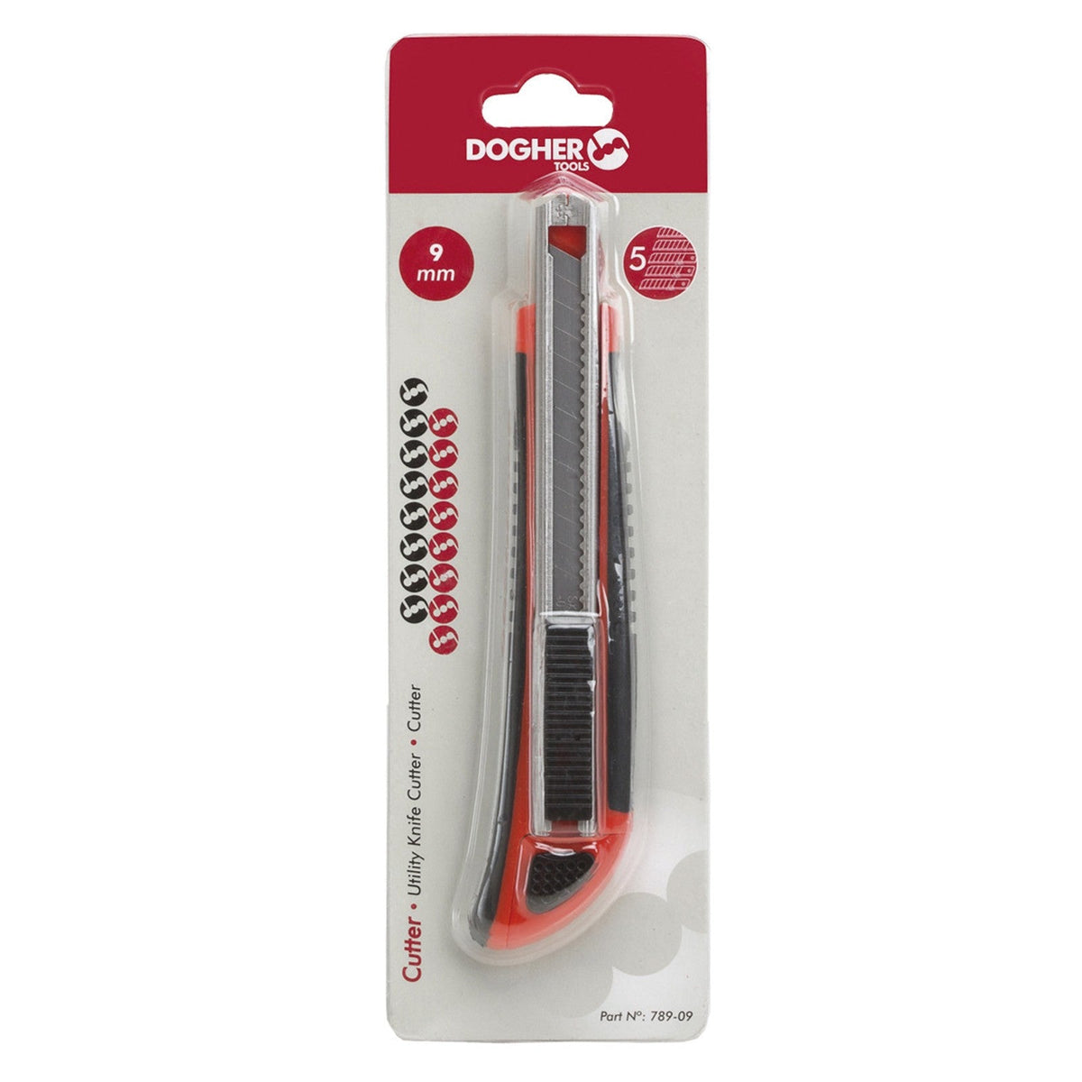 Dogher 789-09 - Cutter Hoja 9Mm Con 4 Hojas Recambio