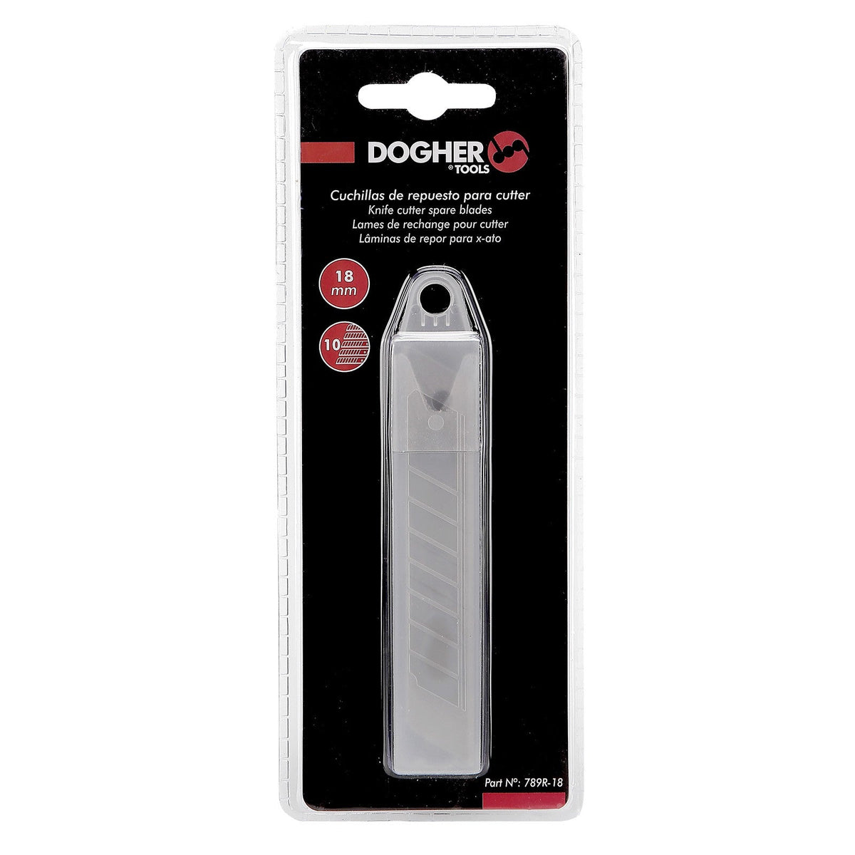 Dogher 789R-18 - Hojas De Recambio Cutter Hoja 18Mm
