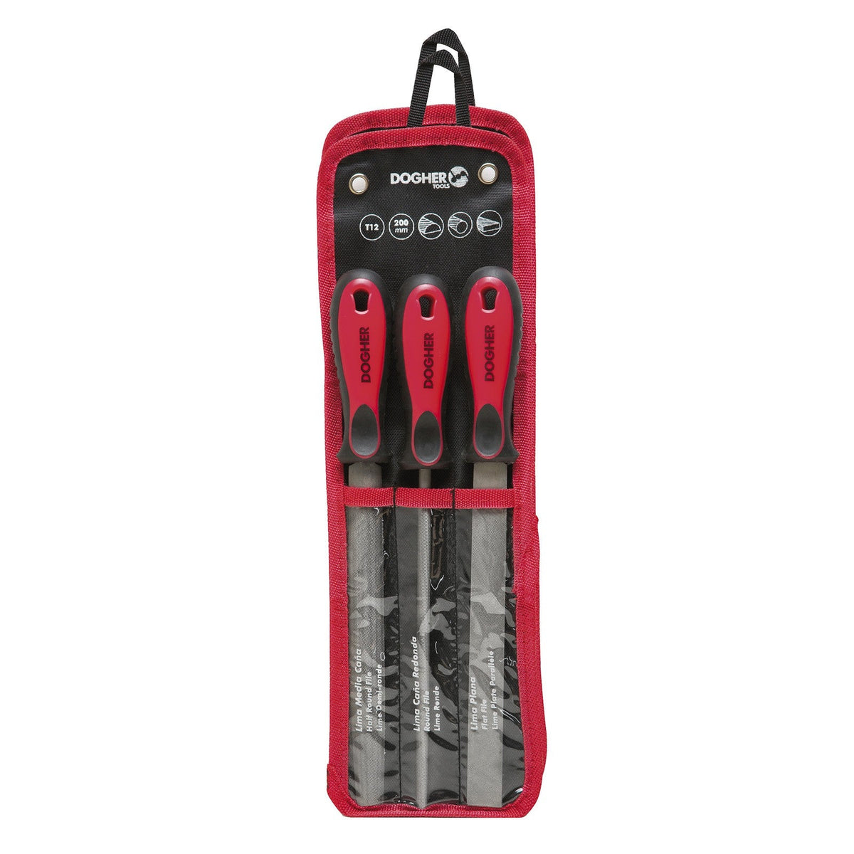 Dogher 815-001 - J.Limas Mixto 200Mm 3 Piezas En Blister