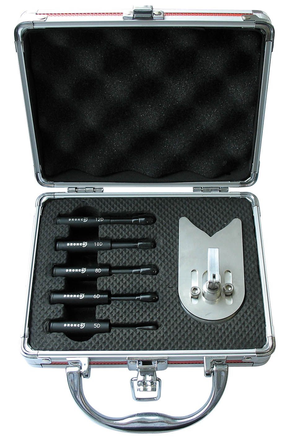 Dronco 4000600 - Juego 5 brocas en maletín aluminio Ceradrill, Ø boca: 5 - 6 - 8 - 10 - 12 - Ferrotecnia