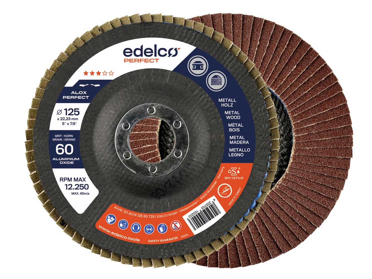 Edelco Disco abrasivo milhojas de óxido aluminio ALOX Perfect - Ferrotecnia