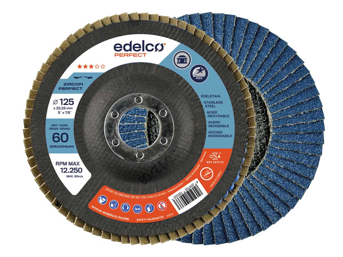 Edelco Disco abrasivo milhojas de zirconio ZIRCON Perfect - Ferrotecnia