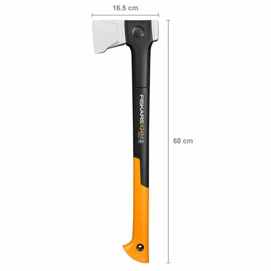 Fiskars X-Series X24 - Hacha de partir, hoja M, 60 cm