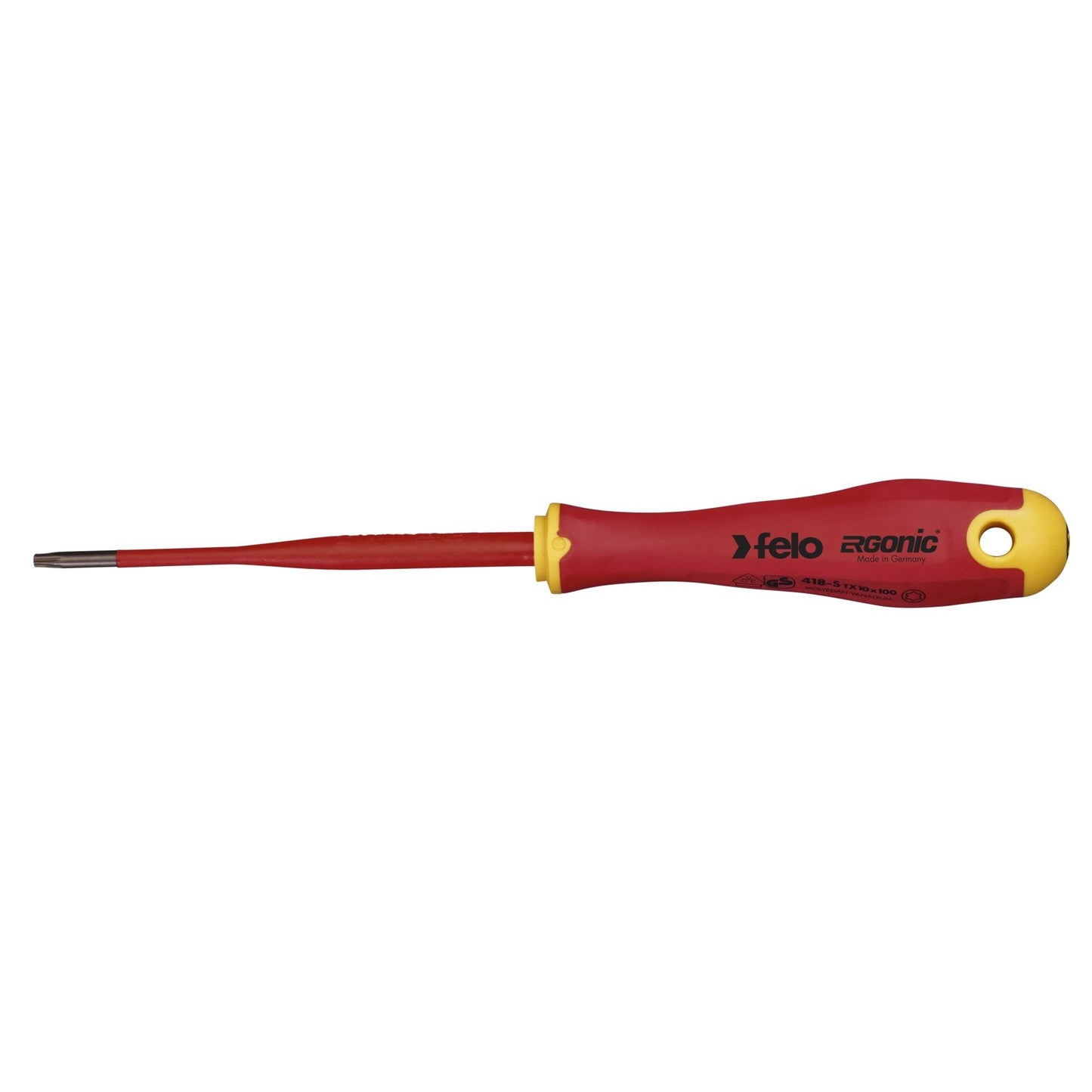 Felo 41810990 - ERGONIC E-Slim Insulated Screwdriver Torx T 10 Tip