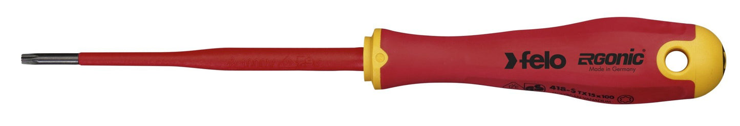 Felo 41815990 - Destornillador aislado ERGONIC E - Slim punta Torx T 15 - Ferrotecnia