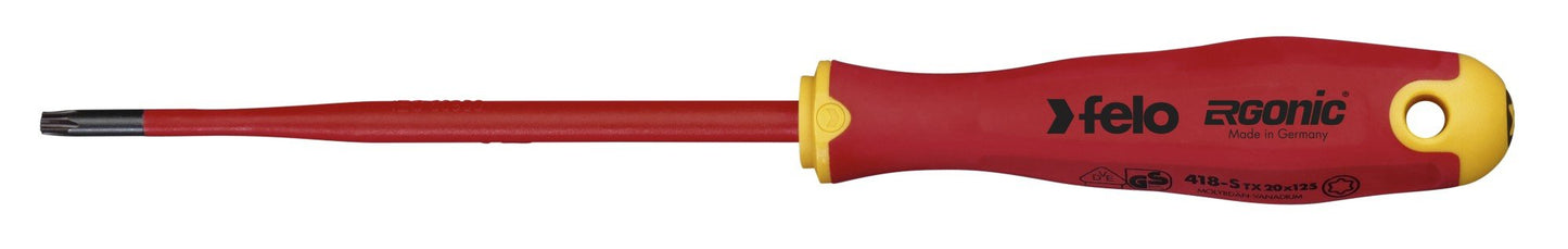 Felo 41820990 - Destornillador aislado ERGONIC E - Slim punta Torx T 20 - Ferrotecnia