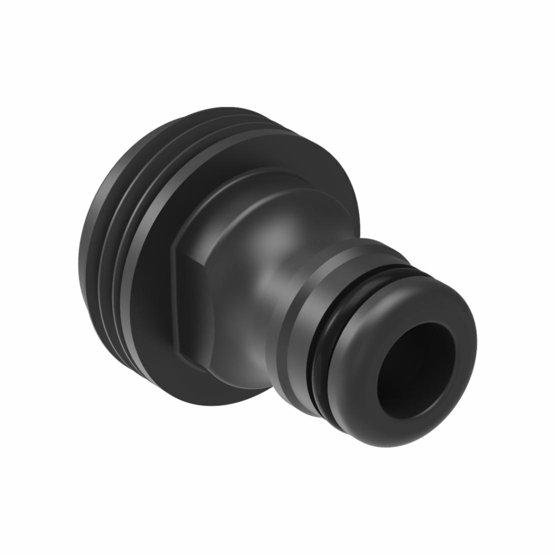 Fiskars Adaptador para aspersores, Para todos los aspersores Fiskars, Tamaño universal, 15 g, Negro, 1027089