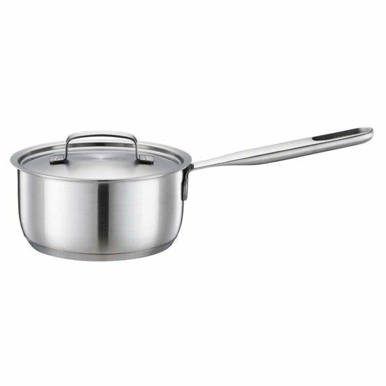 Fiskars Cacerola, 1,5 L, Olla sin revestimiento, Apto para todas las placas de cocción, Acero inoxidable reciclado, All Steel, Plateado, 1064750