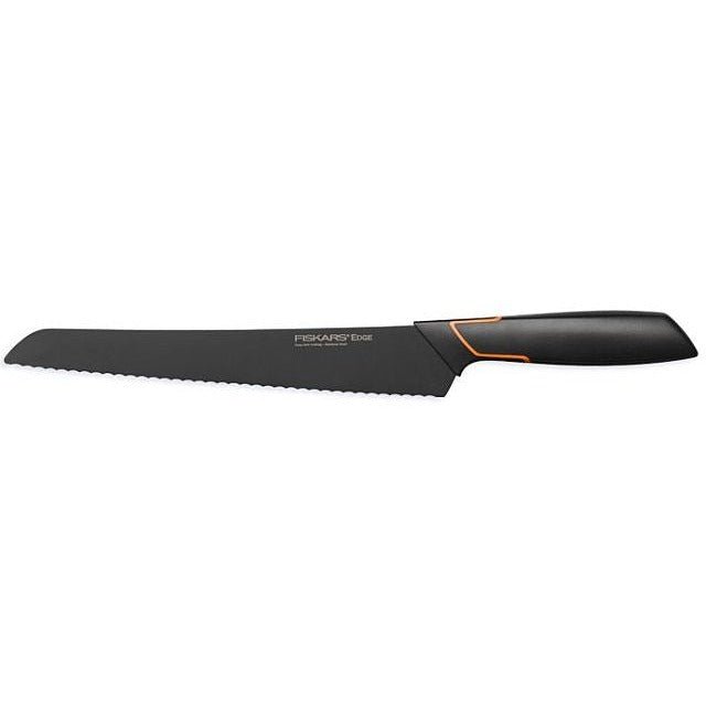 Fiskars Cuchillo para pan, Diseño moderno, Longitud total: 35 cm, Acero de calidad/Plástico, Edge, 1003093 - Ferrotecnia