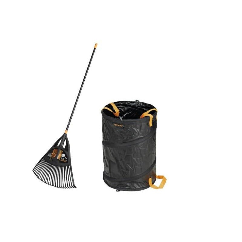 FISKARS Escoba Escoba XL Plus Pop Up Saco 56 L, Multicolor - Ferrotecnia