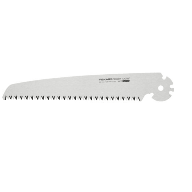 Fiskars Hoja de recambio para la sierra plegable Plus SW69, Para troncos y ramas gruesas, Hoja afilada Power Tooth, Dentado grueso, Longitud de la hoja: 21 cm, 1067555 - Ferrotecnia