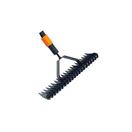 Fiskars Rastrillo aireador, Largo: 37 cm, Negro/Naranja, 1000655 - Ferrotecnia