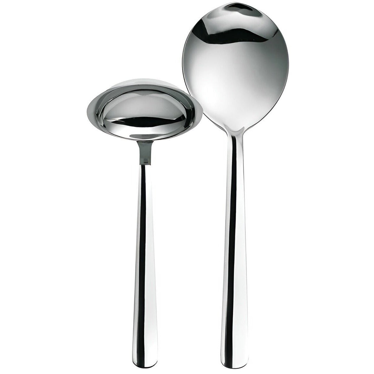 Fiskars Set de Cubiertos para Servir, 2 Piezas, Functional Form, Cucharón y Cucharón de Servicio, Acero Inoxidable 18/10, Plata/Brillante, 1002947 - Ferrotecnia