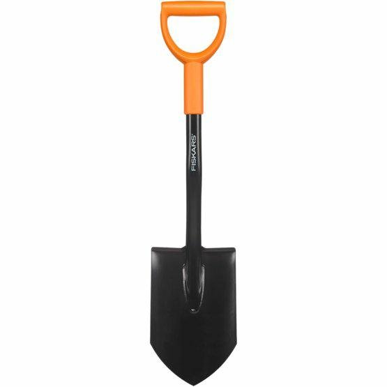 Fiskars Solid - Pala compacta plegable de coche
