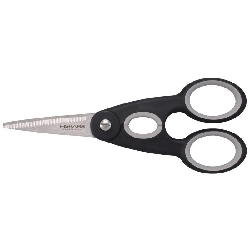 Fiskars Tijeras de cocina, Longitud total: 22 cm, Acero de calidad/Plástico, Functional Form, 1003034 - Ferrotecnia