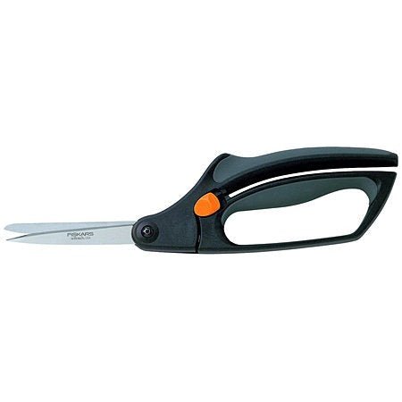 Fiskars Tijeras de jardín de precisión, Longitud: 26 cm, Hojas de acero/plástico, S50, Negro/Naranja, 1000557 - Ferrotecnia
