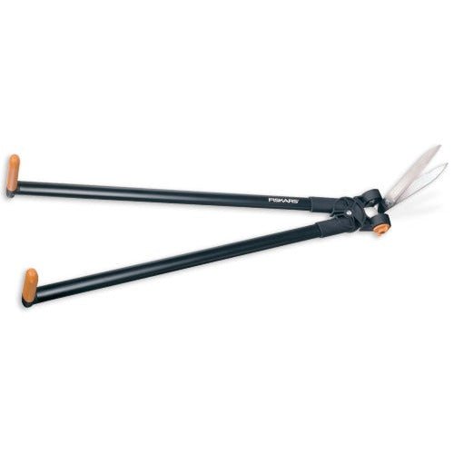 Fiskars Tijeras para hierba y setos de mango largo GS53, Alcance de hasta 2,5m, Negro/Naranja, 1001565 - Ferrotecnia