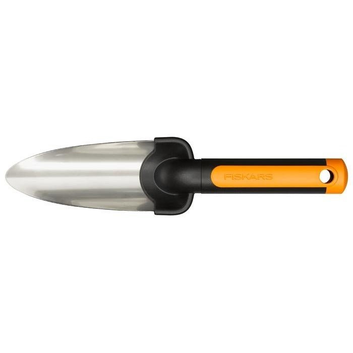 Fiskars Trasplantadora premium, Longitud 27 cm, Pala de acero inoxidable, Negro/Naranja, 1000727 - Ferrotecnia