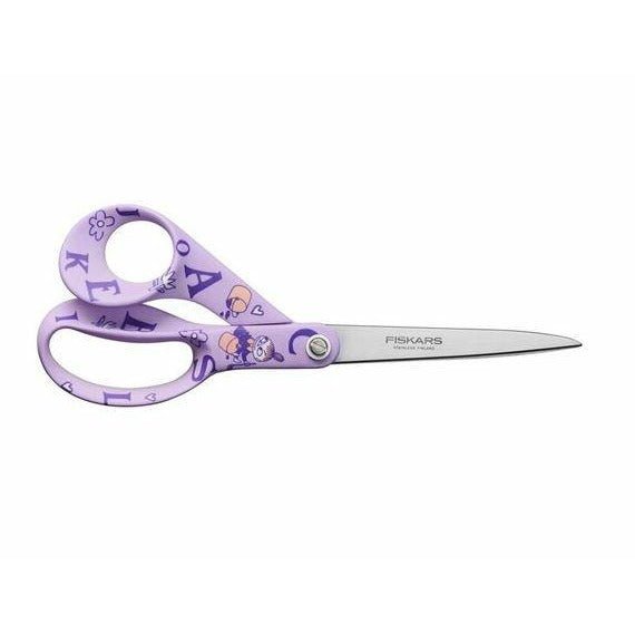 Fiskars X Mumin Tijeras multiusos con diseño Mumin, Para diestros, Longitud: 21 cm, Hojas de acero inoxidable, ABC, 1067187 - Ferrotecnia