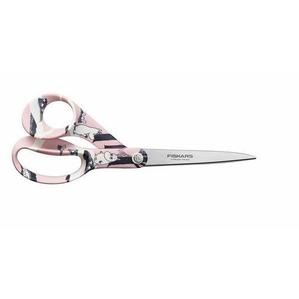 Fiskars X Mumin Tijeras multiusos con diseño Mumin, Para diestros, Longitud: 21 cm, Hojas de acero inoxidable, Amor, 1000831 - Ferrotecnia